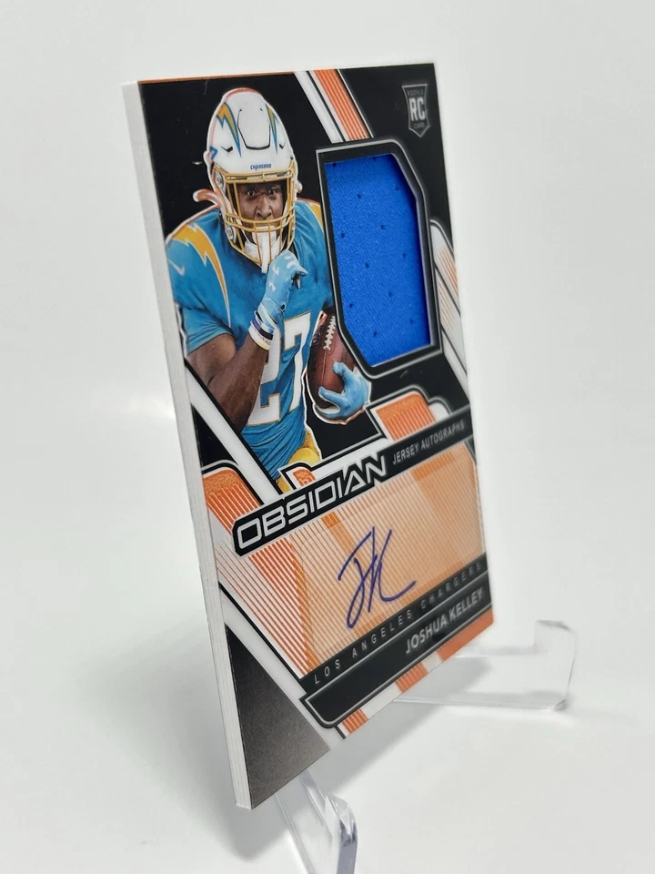 JOSHUA KELLEY 2020 Obsidian Etch Orange Rookie Autograph Patch RC /99 - Image 2 of 4