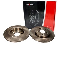 2X Maxgear Bremsschebeiben 280Mm Voll Hinten Passend FÜR Ford Mondeo Jaguar