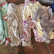Lot Of Newborn And 0-3 Month Old Baby Girl Pajamas Carters