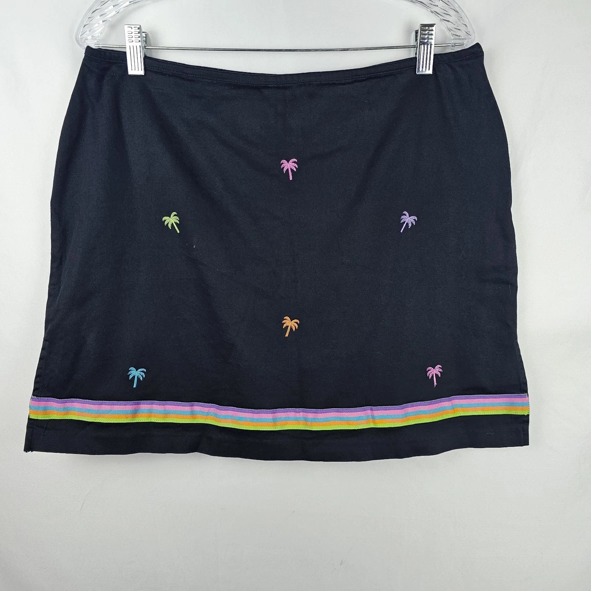 Skort Femme Bamboo Traders - Art Déco Teal - Coton Extensible - Taille 6 - US