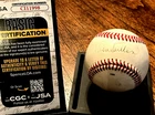 Don Sutton signed Baseball JSA COA Authentication League ball + card