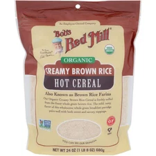 Bob's Red Mill Organic Creamy Brown Rice Hot Cereal 24 oz Pkg