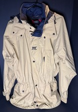 Vtg Helly Hansen Jacket Mens M Hooded Parka Ski Snowbaord