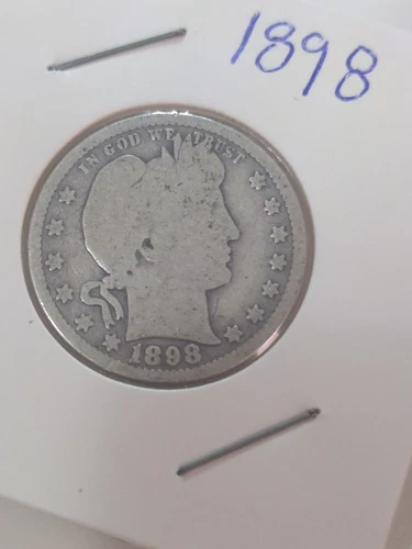 1898-S Barber Quarter  90% Silver 25c (Y3008)