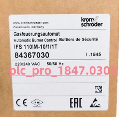 IFS 110IM-10/1/1T 1PCS New Krom Schroder IFS110IM-10/1/1T Combustion Controls