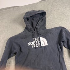 The North Face Womens Black Logo Pullover Hoodie Sweatshirt Medium M