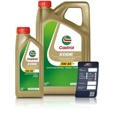 1 L + 5 L = 6 LITER CASTROL EDGE 5W-30 M MOTOR-ÖL MOTOREN-ÖL