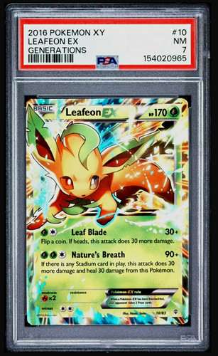 Leafeon-EX graded PSA 7 for sale on eBay