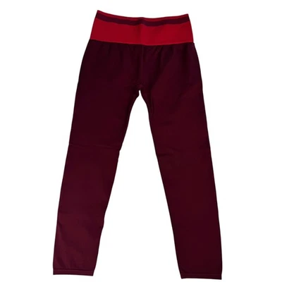 Fabletics Women's Capri Crop Leggings Size Medium Burgundy - Image 1 of 4