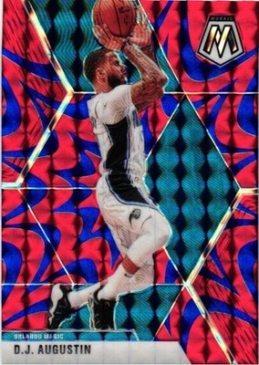 2019-20 Panini Mosaic #32 D.J. Augustin Reactive Blue JW4