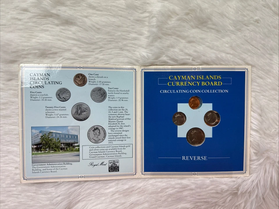 Cayman Islands 1987 Uncirculated Set in Folder No Outer Sleeve - Image 3 of 4