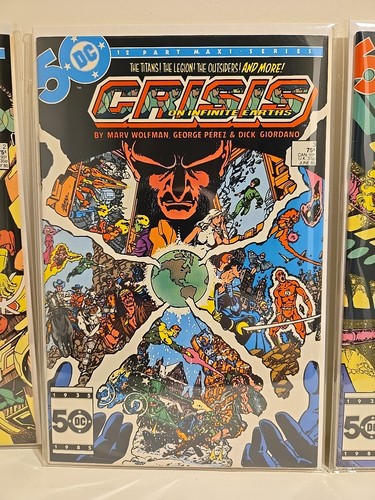CRISIS ON INFINITE EARTHS #1-12 (1985) COMPLETE NM Death of Super-Girl & Flash - Picture 4 of 13