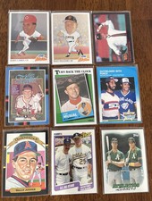 All-Star Legend MLB Insert Lot, Bill Clinton, Larkin, Musial, McGwire 9 Cards
