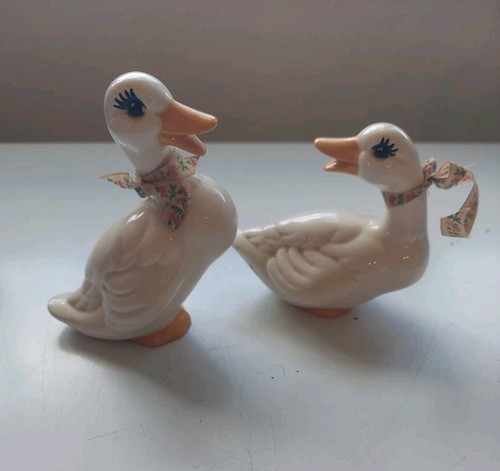 VTG Ceramic Geese Goose Set Cottagecore