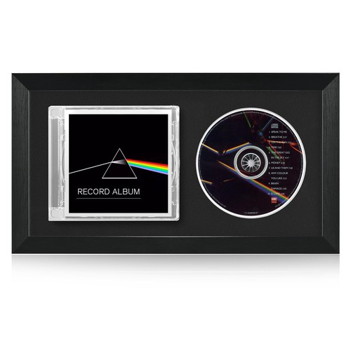 CD-Display-Rahmen für Discs & Hüllen - EVA-Schaumstoffschlitz, schwarz beflocktes Gewebe - Ho...