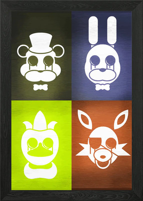 Five Nights at Freddy's Figur S gerahmtes Wandbild Poster Leinwanddruck Bild