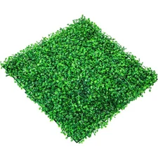 10x10in 12PCS Artificial Boxwood Panels, UV Protected & Weather Resistant