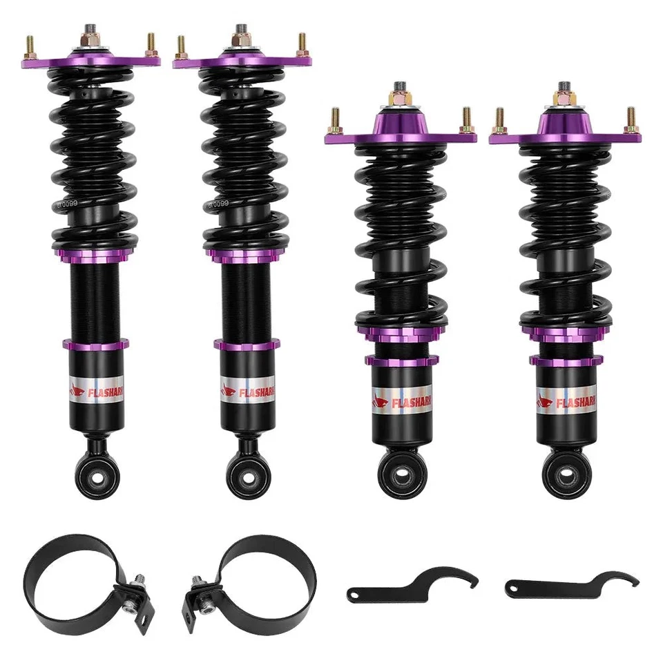 Front & Rear Coilovers Struts Kit for Mazda Miata MX5 NA NB 89-05 Adj. Height Foto 2 de 4