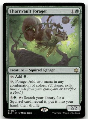 Thornvault Forager #197 (NM) Bloomburrow BLB Magic MTG