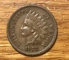 1882 Indian  Cent ,  nearly EF