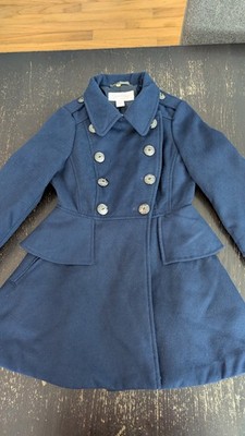 Jessica Simpson Girls Navy Dress Coat S/7-8 Years