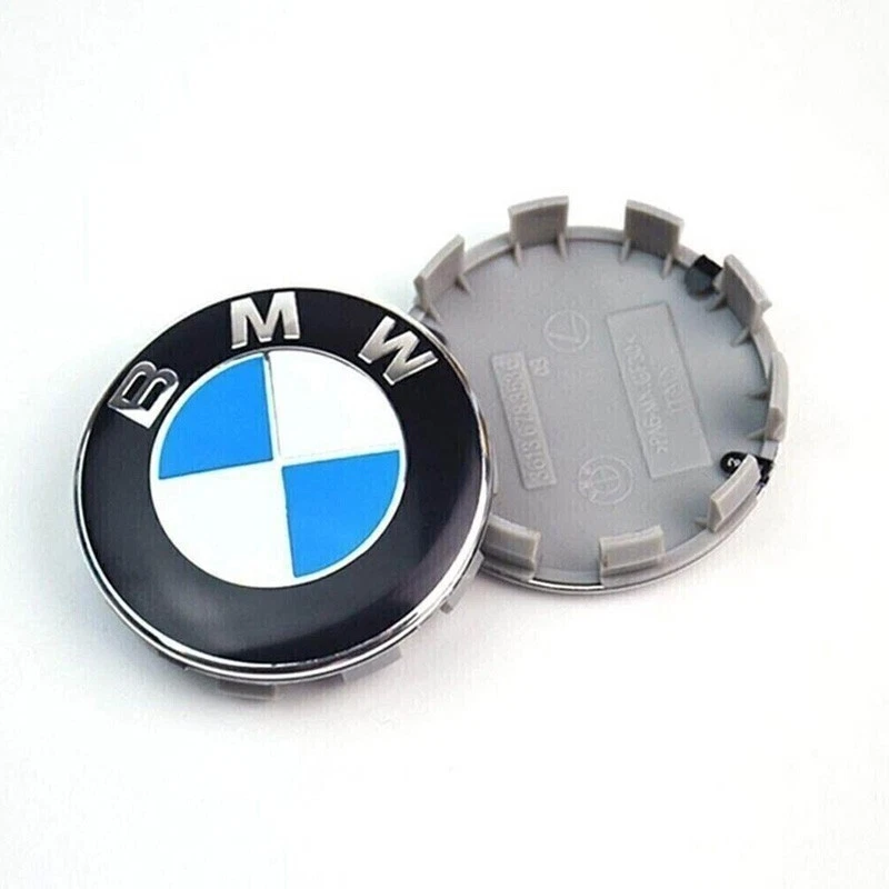Fit For BMW Set of 4Pcs 68mm Wheel Center Hub Caps Logo Badge Rim Hubcaps Emblem - Image 4 of 4