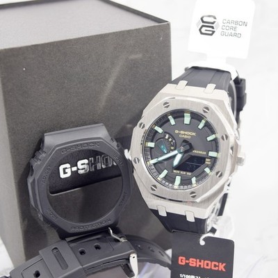 [Near Mint] CASIO G-SHOCK GA-2100RC Custom Casioak Metal Bezel Men s Qz Watch