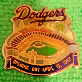Dodgers Stadium Opening Day April 10th 1962 Pin Badge 31mm x 32mm