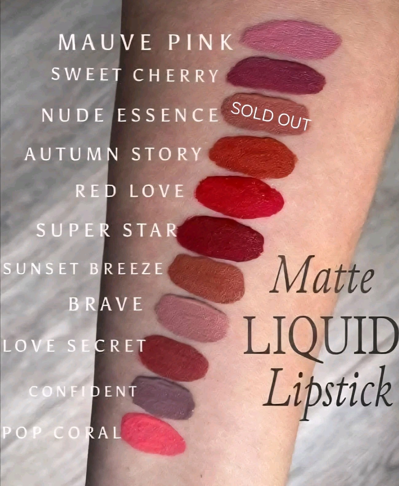 Farmasi Long-wear Matte Liquid Lipstick .14 fl.oz. FREE SHIPPING!