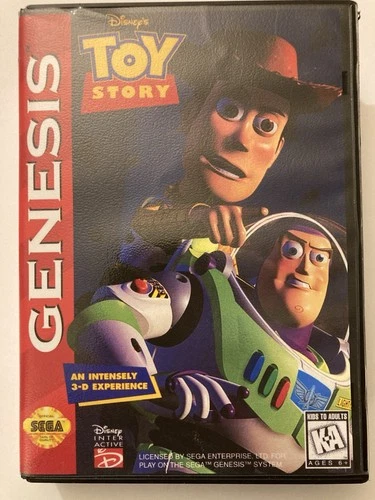 Toy Story Sega Genesis With Hard Case - FULLY Tested, Working!
