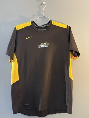 St. Bonaventure Bonnies NCAA Nike Dri-Fit Workout T-Shirt Mens Size Large Brown