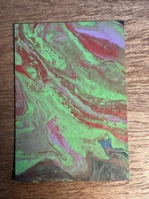 Original ACEO Toxic Glimmer Mixed Medium Acrylic On Paper Signed By Artist #1836