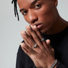 Unisex Star Ring Electroplated Copper Ring Vintage Inspired Design For