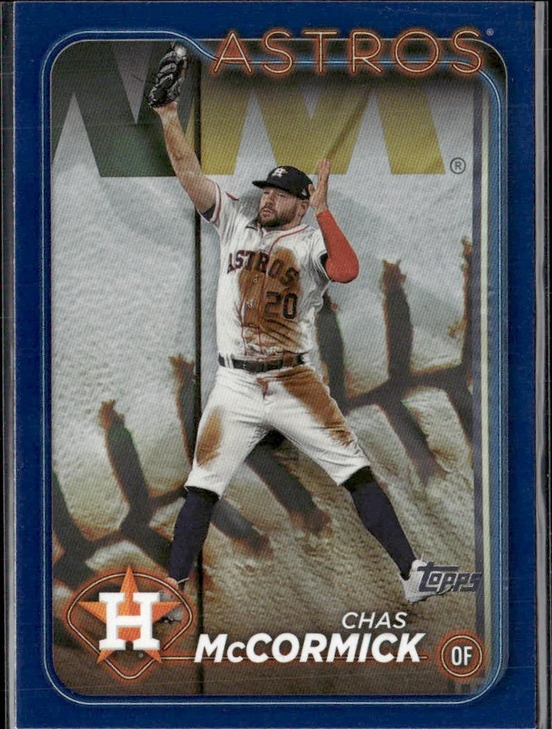 Chas McCormick 2024 Topps #203 Royal Blue Houston Astros