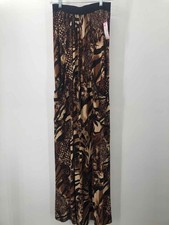 Pre-Owned Una Luna Collection Black Size XS Printed Shift Maxi Strapless Dress