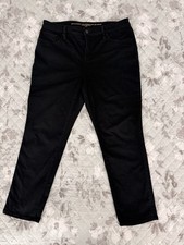 Chico s So Slimming Girlfriend Slim Leg Ankle Jeans Black Size 1.5 10P Petite