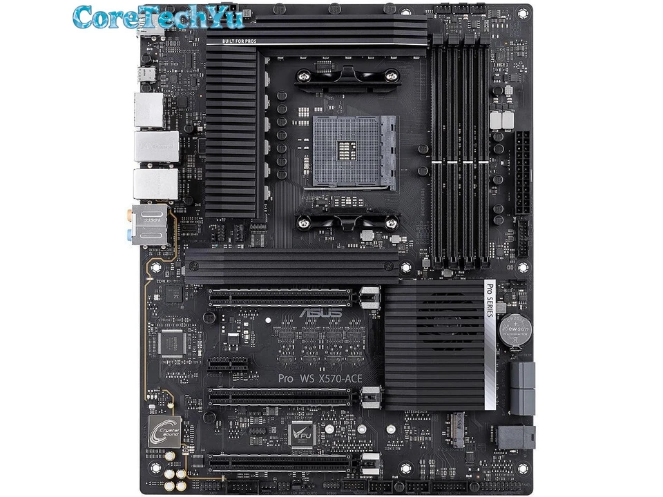 ASUS PRO WS X570-ACE ATX Workstation Motherboard Realtek and Intel Gigabit LAN/* - Image 3 of 4