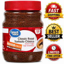 Great Value Classic Medium Roast Instant Coff...