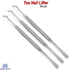 3 Pcs Ingrown Toe Nail Lifter Nail Cleaner Chiropody Podiatry Surgery Instrument