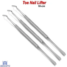 3 Pcs Ingrown Toe Nail Correction Lifter Nails Cleaner Manicure Podiatrist Tools