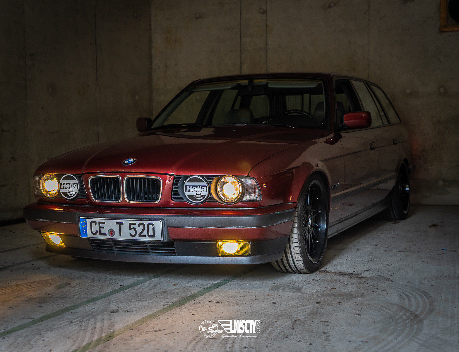 RARE Hella Style High Beam Euro Headlight Covers Caps BMW E30 E32 E34