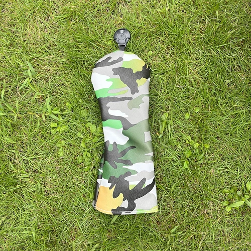 Cubiertas de cabeza de madera de camuflaje para golf de golf cubierta de cabeza de PU para conductor madera de calle híbrida - Imagen 11 de 30