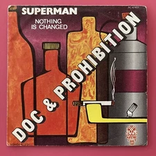 Doc & Prohibition ‎– Superman 7" Vinyl Jazz Funk Glam Rock 1972 Aztec France x