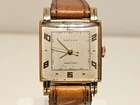 VINTAGE RARE WW2 SQUARE SWISS GOLD PLATED LUXURY MEN'S MECHANICAL WATCH "ROLAND"