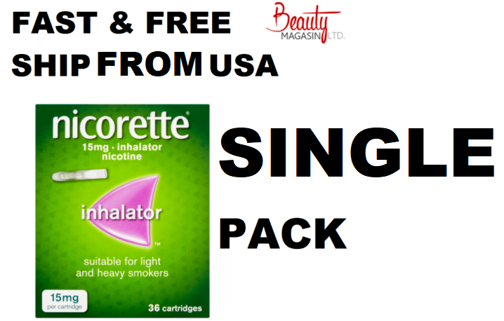 Nicorette Inhalator, 15 mg, 36 Cartridges - FREE & FAST SHIP FROM 