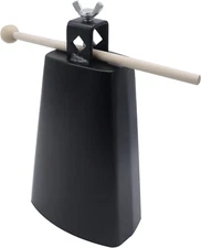 Cashbeat 7" Steel Cowbell, 7Inch Hand Percussion Instrument with Handle & Stick,