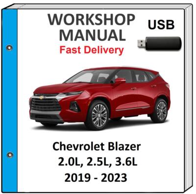 CHEVROLET BLAZER 2019 2020 2021 2022 2023 SERVICE REPAIR WORKSHOP MANUAL USB