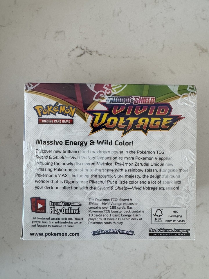 Pokemon TCG Sword & Shield Vivid Voltage Booster Box 36 packs New
