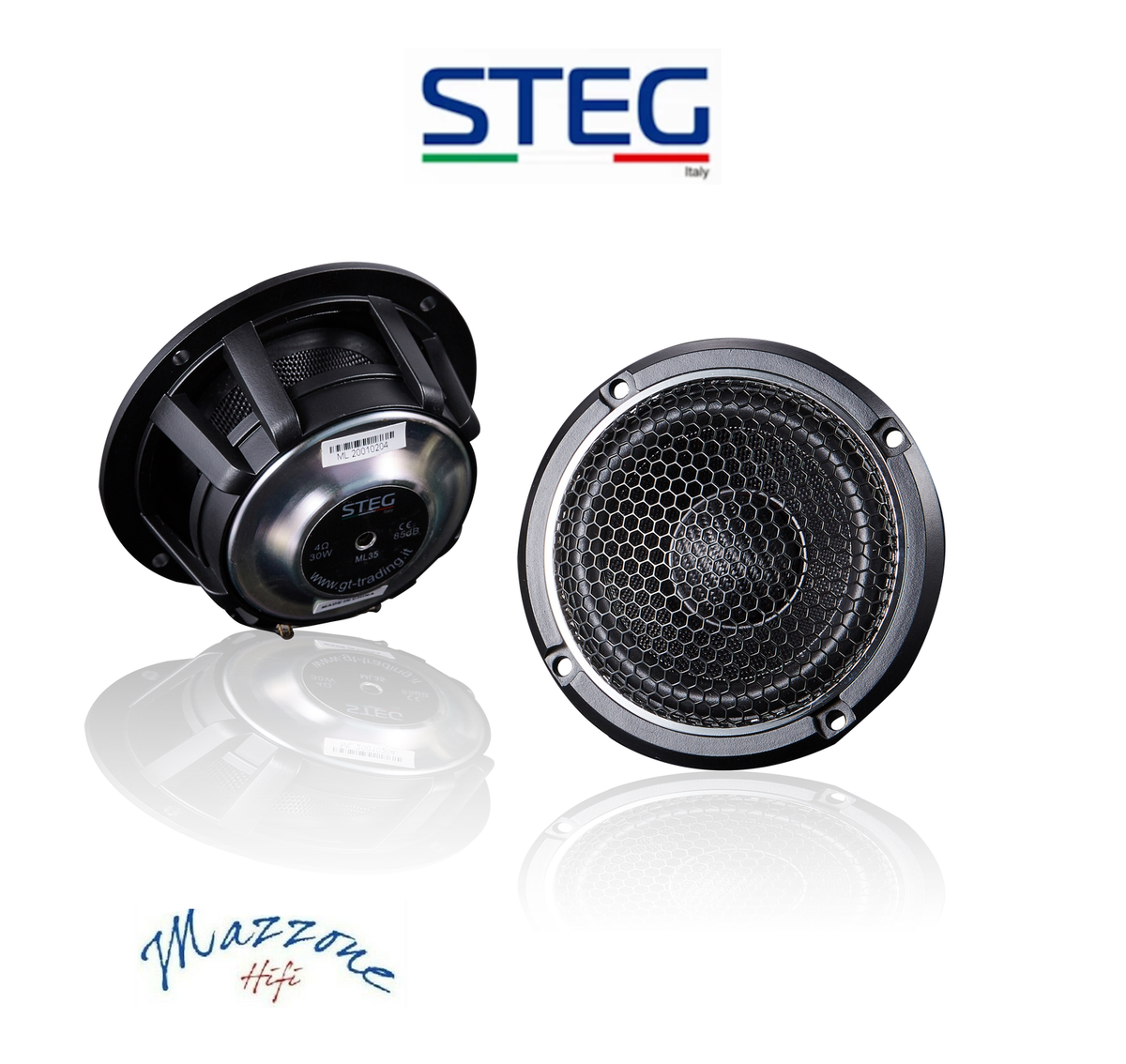 Steg Ml35 Pair Midrange Midwoofer Car Speaker With Neodymium