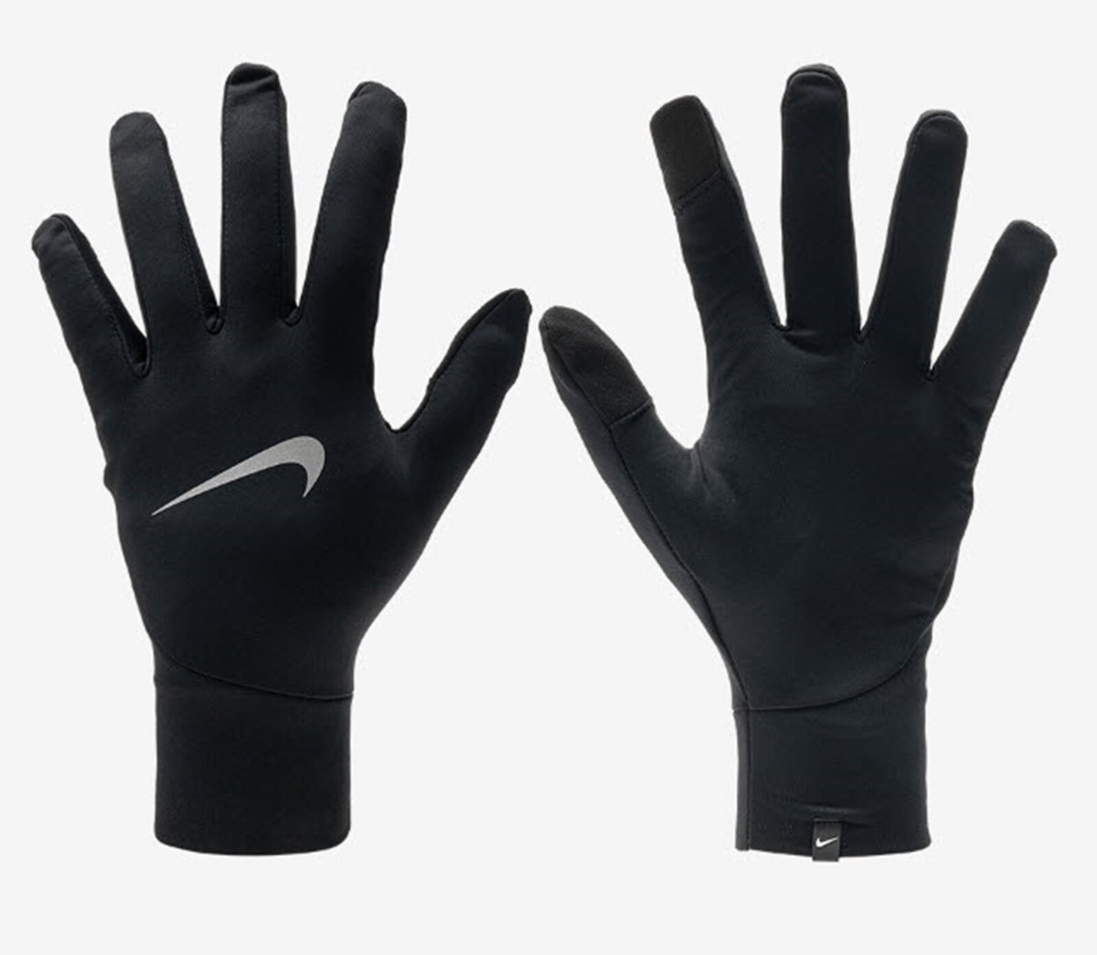 Nike Men Pacer Light-weight Knit Gloves Running Black Training